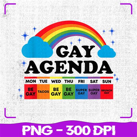 lesbian gay agenda rainbow png pride month png funny lgbtq inspire