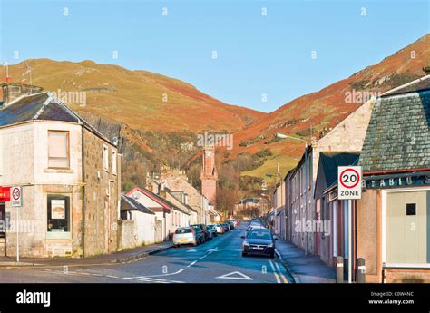 Ochil Street Tillicoultry Clackmannanshire Scotland Stock Photo Alamy