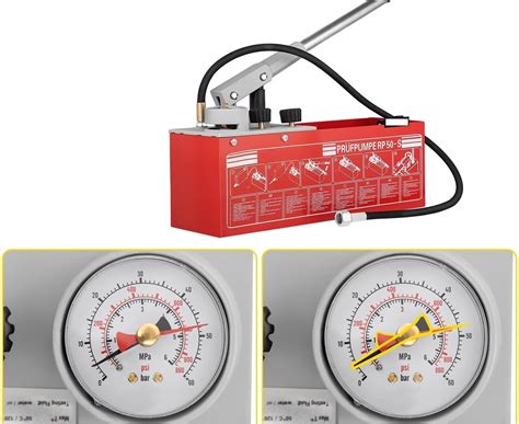 Hydraulische manuelle Druckprüfpumpe Hydrostatischer Wasserdruckprüfer