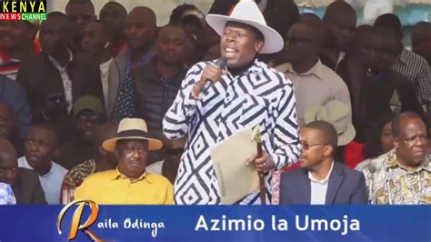 Kamukunji Azimio Rally Resolutions Read By Eugene Wamalwa To Raila