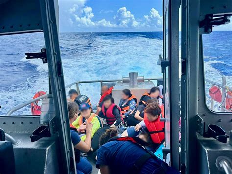 U S Coast Guard Rescues Boaters Near Guam United States Coast