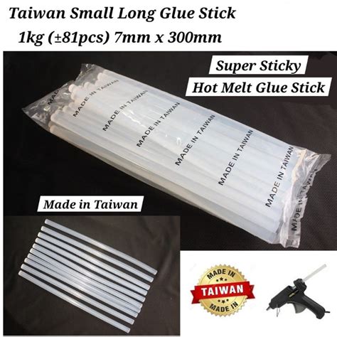 Taiwan Long Hot Melt Glue Stick Small 7mm X 300mm Original Transparent Glue Stick Taiwan