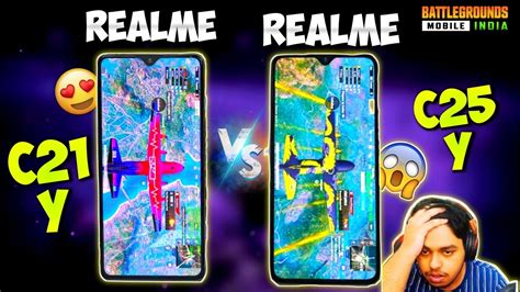 Realme C21y Vs Realme C25y Bgmipubg Gaming Comparison😱shocking