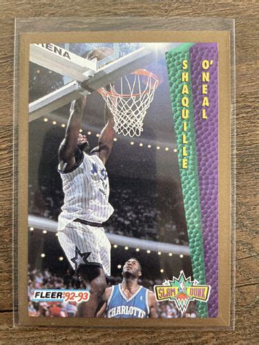 FLEER 92 93 SLAM DUNK Shaquille O Neal Rookie Card 298 SHAQ RC HOF