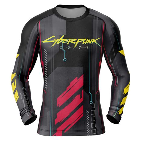 Cyberpunk 2077 Long Sleeve Rash Guard Compression Shirt Animebape