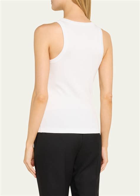 Vince Scoop Neck Ribbed Tank Top Bergdorf Goodman