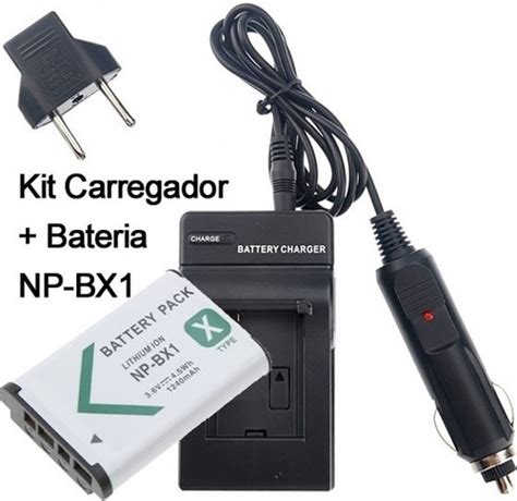 Kit Bateria Carregador Np Bx1 P Sony Dsc Rx1 Rx100 Hx300 R 89 99 No