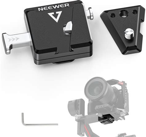 Amazon NEEWER Mini V Mount Battery Plate Compatible With DJI RS4