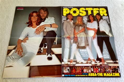 Abba Cover Poster Swedish Poster Magazine S Bj Rn Etsy