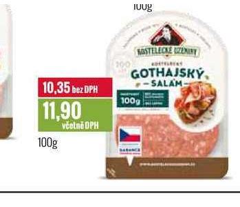 ARCHIV Kostelecké uzeniny Gothaj 100 g v akci platné do 4 1 2020