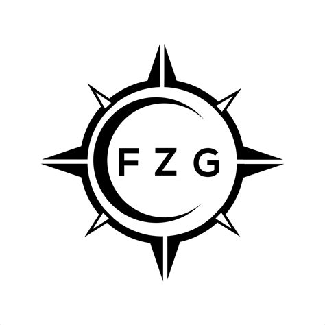 Fzg Resumen Tecnología Circulo Ajuste Logo Diseño En Blanco Antecedentes Fzg Creativo Iniciales