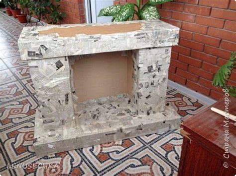камин из коробок | Картонный камин, Декоративный камин, Рождественское ...