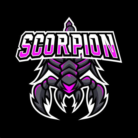 Scorpion Black Claw Mascot Sport Esport Logo Template 2827792 Vector