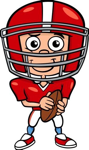 American Football Player Cartoon Vector Images Over