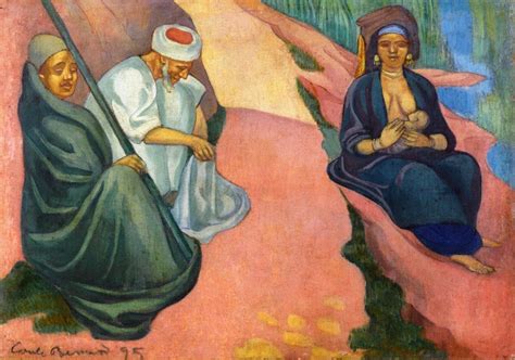 Woman Breastfeeding Painting Emile Bernard Oil Paintings