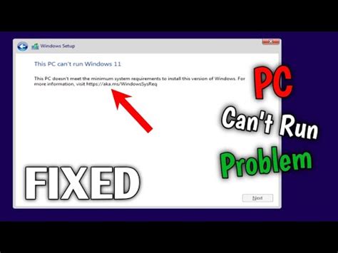 Fix This Pc Cant Run Windows Bypass Tpm And Secure Boot Easiest