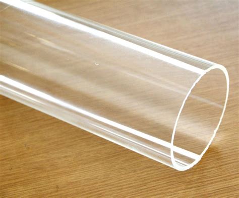 Clear Acrylic Plastic Plexiglass Pipe Tube Mm By Foot Fits Pvc