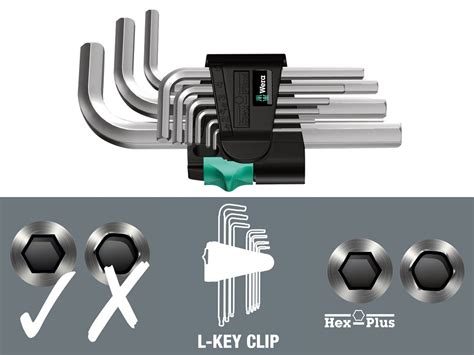 WERA 05021406001 Klucze Imbus Hex 9szt Robo Kop