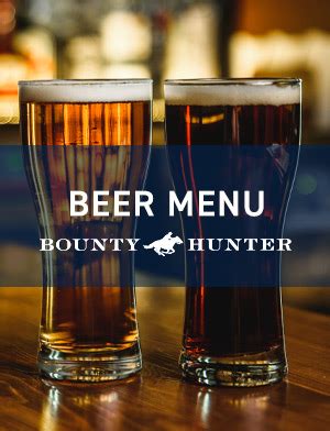 Bounty Hunter Wine Bar & Smokin' BBQ Menus