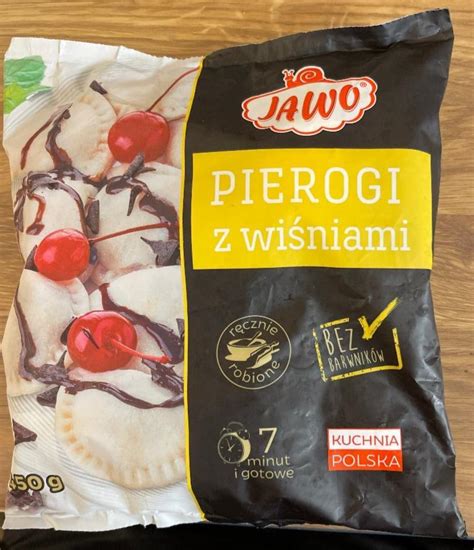 Jawo Pierogi z wiśniami 450 g kalorie kJ i wartości odżywcze