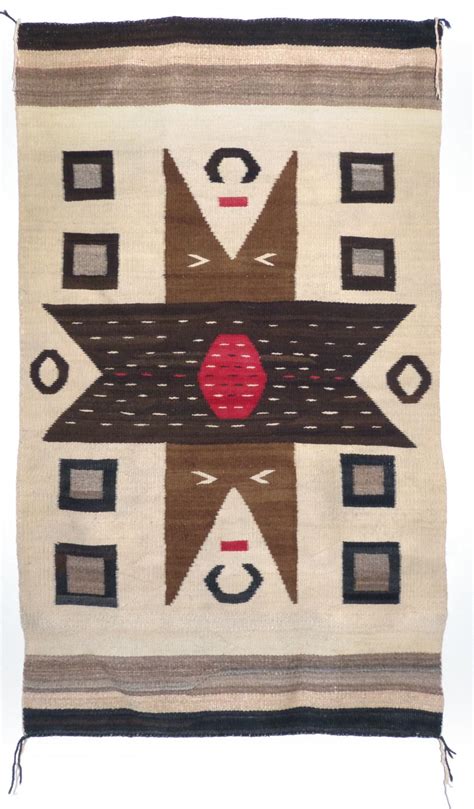 Navajo Rug With Valero Star Motif C 1930 Native American Rugs