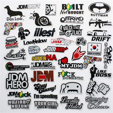 Buy Funny Car Decals Jdm Stickers Cool Car Decals Hard Hat Stickers