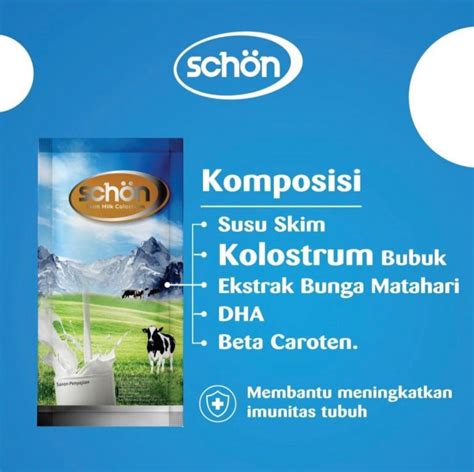 Susu Bubuk Kolostrum Skimmed Milk New Zealand Schon Sachet