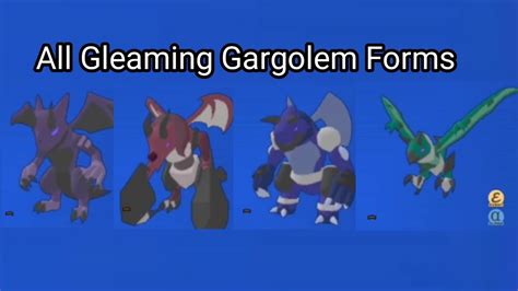 All Gleaming Gargolem Forms Loomian Legacy Youtube