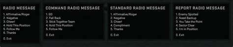 Radio Console Commands Counter Strike Global Offensive Valve