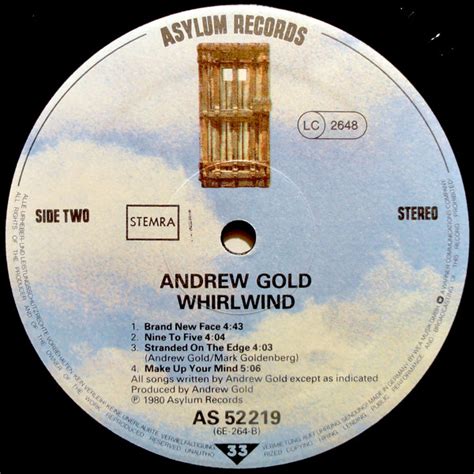 Andrew Gold Whirlwind LP Album Akerrecords Nl