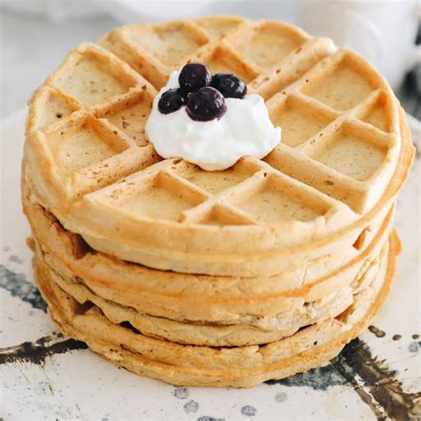 Fluffy Protein Waffles 15 Grams The Healthy Maven