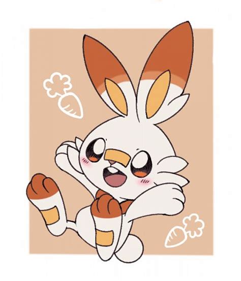 Scorbunny Pok Mon Sword Shield Zerochan Anime Image Board