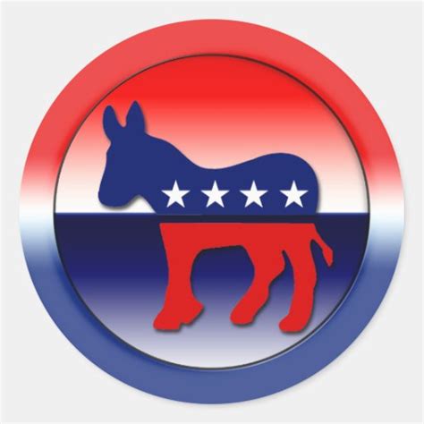 Democratic Party Symbol Sticker | Zazzle