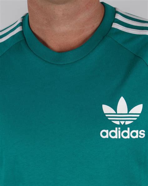 Adidas Originals Trefoil 3 Stripes T Shirt Eqt Green Retro California Tee