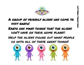 Alien Attributes A Describing Unit Speech Therapy Themes Speech