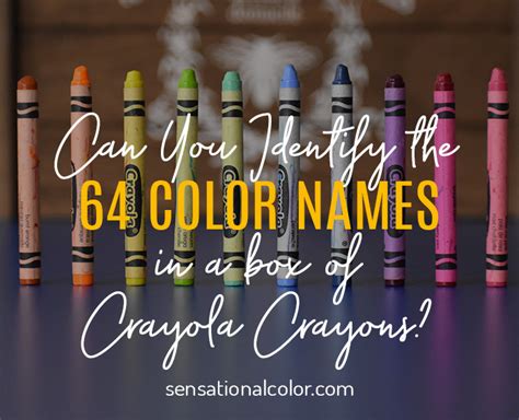 Crayola Crayons Colors List