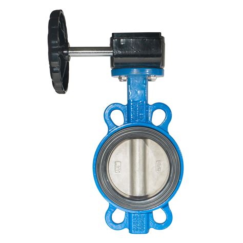 JIS 10K 5K ANSI 150lb DIN Pn16 10 Worm Geared To Wafer Butterfly Valve