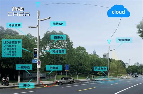 旗扬交通多功能综合杆是如何建设数据化、信息化、智能化未来城市 深圳旗扬
