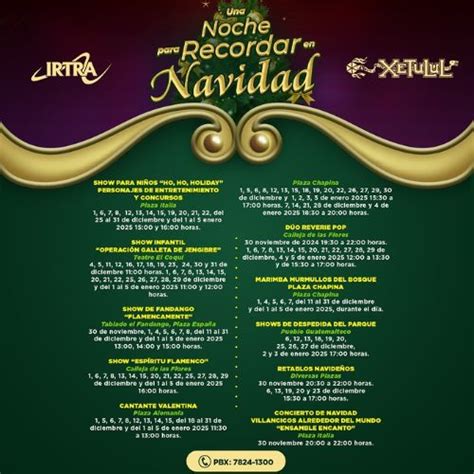 Temporada Navide A En Parques Del Irtra Y Sus Actividades