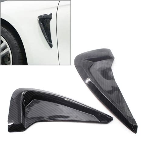 Side Marker Fender Air Wing Vent Trim M Cover Carbon For Bmw 2014 F15 X5 X5 35i 424124607691 Ebay