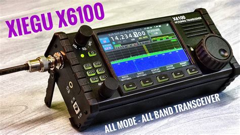 XIEGU X6100 SDR Portable HF Transceiver Review YouTube