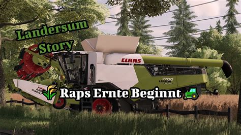 Raps Ernte Beginnt LS22 Landersum Story 80 YouTube