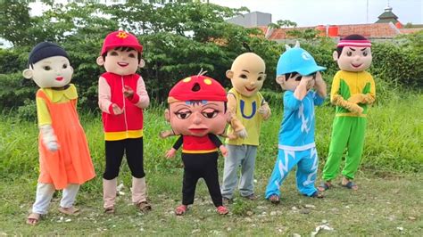 Badut Upin Menari Bersama Di Taman Saung Usman Eco Youtube