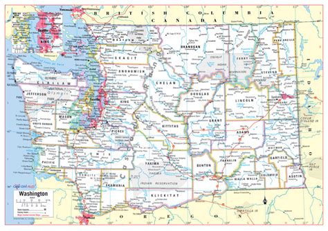 Printable Map Of Washington State - Printable Maps