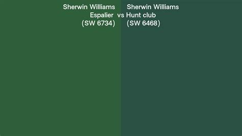 Sherwin Williams Espalier Vs Hunt Club Side By Side Comparison