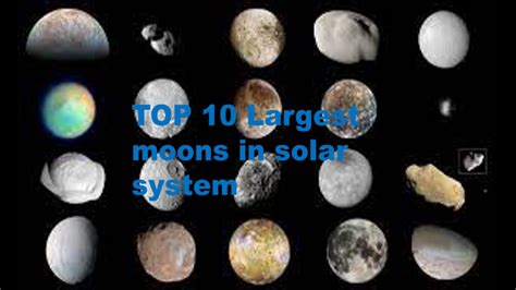 Top 10 Largest Moons In The Solar System Youtube