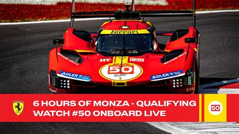 Ferrari Hypercar Onboard The 50 For Qualifying At 6 Hours Of Monza