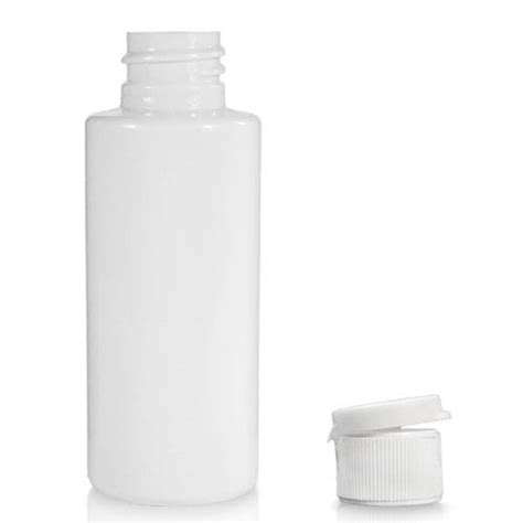 250ml White PET Plastic Bottle Flip Top Cap Ampulla Ltd