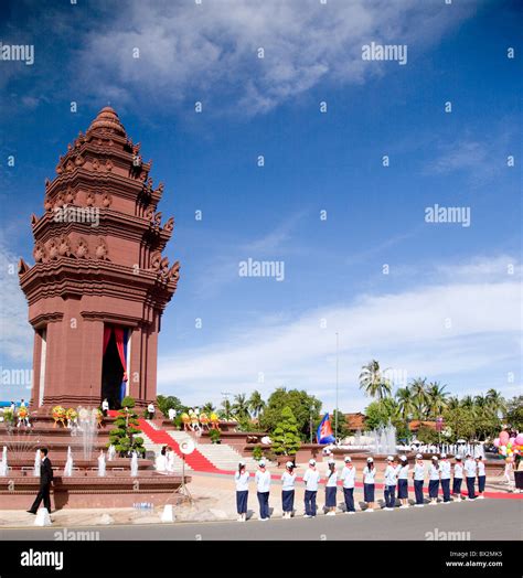 Independence Day At Independent Monument In The Cambodian Capital