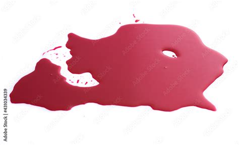 Puddle Of Blood Isolated On White Background Stock Photo Adobe Stock